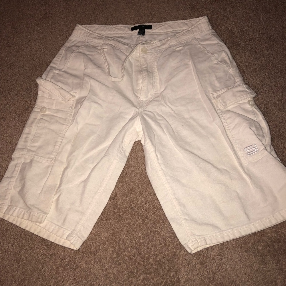 White Sean Jean Cargo Shorts